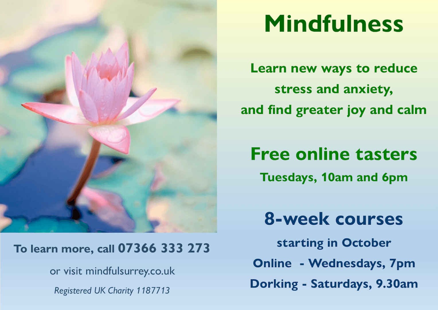 Mindful Surrey UK Mindfulness 9