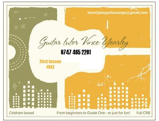 GUITAR LESSONS IN SURREY: learn to play songs you love 4