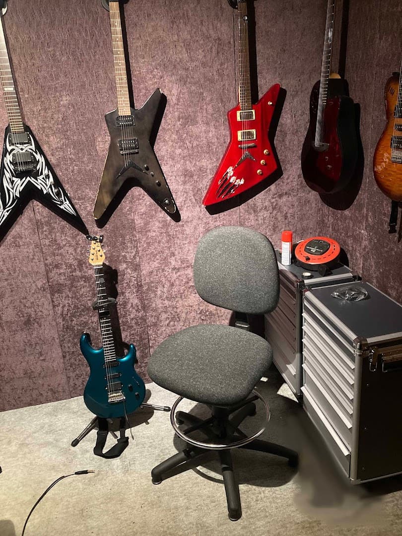 Dark Cherry Guitar Studio 3