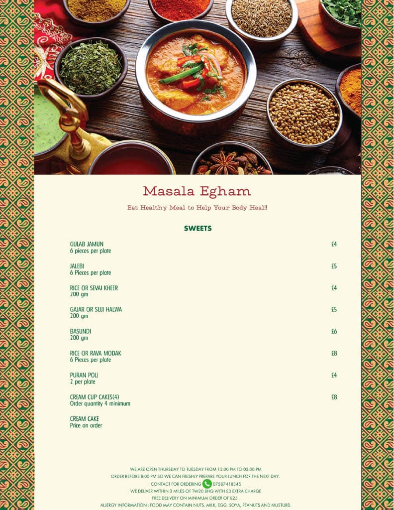 Masala Egham Indian Takeaway 3