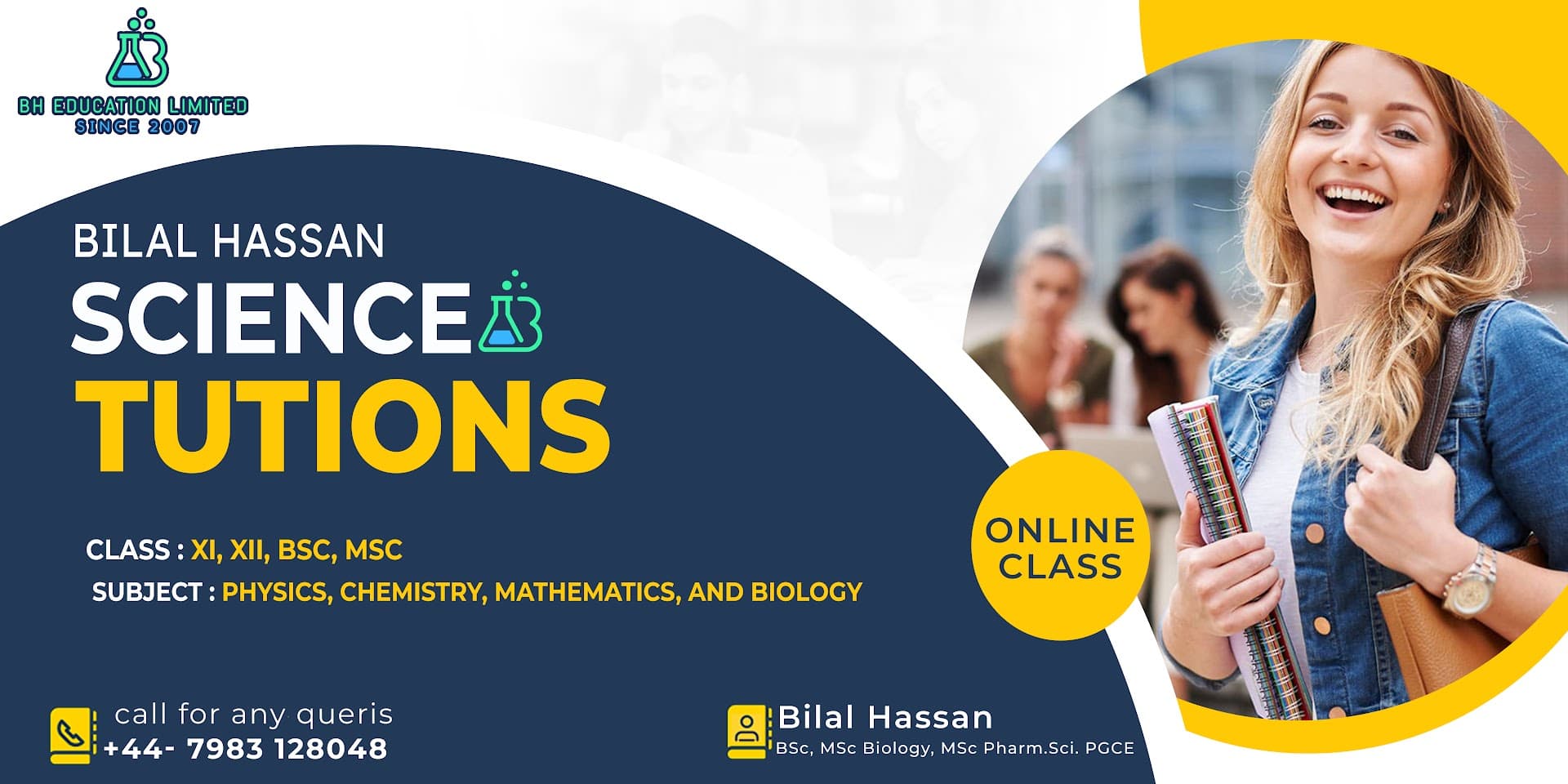 BH Science Tuitions by Bilal Hassan (BSc, MSc Biology, MSc Pharm.Sci. PGCE, QTS) 3