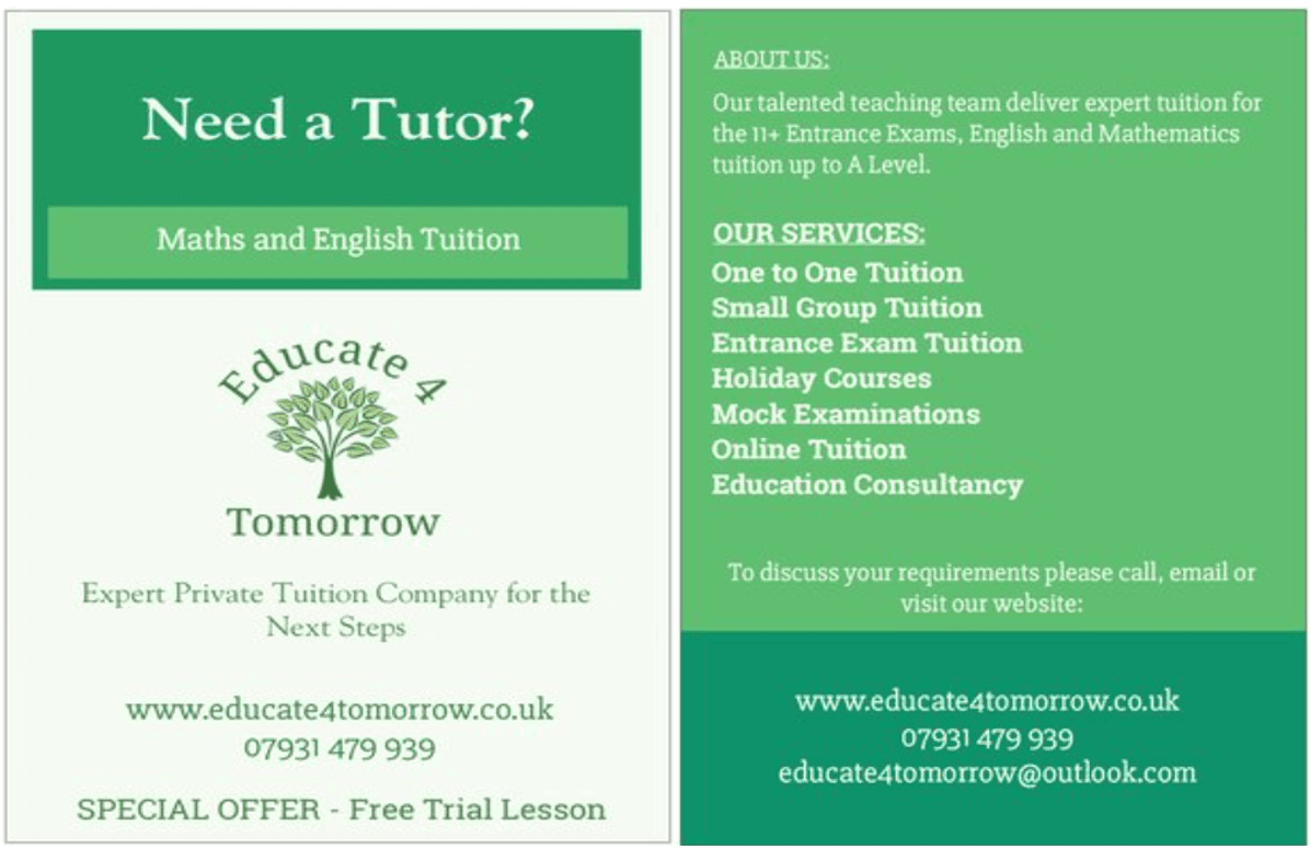 Educate 4 Tomorrow 2